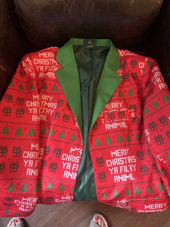 Merry Christmas Other - Merry Christmas Ya Filthy Animal Mens Jacket Small
